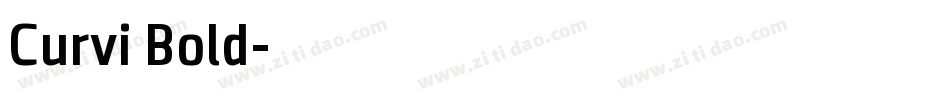 Curvi Bold字体转换